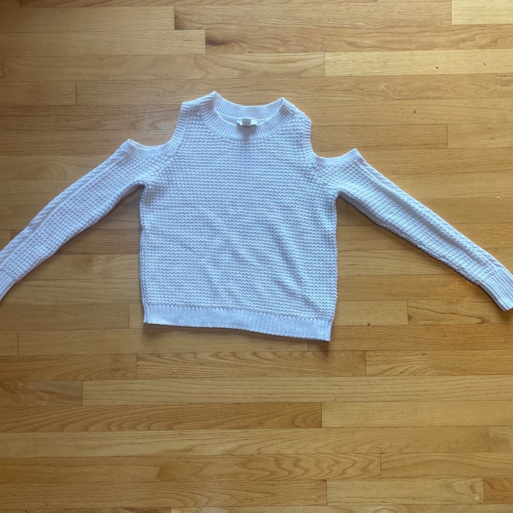 Open shoulder sweater
